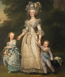 Marie-Antoinette avec ses enfants